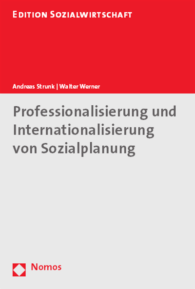 Cover of book: Professionalisierung und Internationalisierung von Sozialplanung