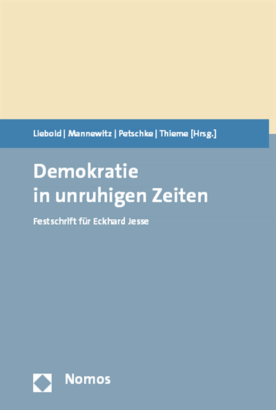 Cover des Buchs: Demokratie in unruhigen Zeiten