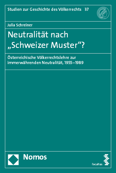 Cover of book: Neutralität nach "Schweizer Muster"?