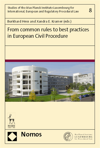 Cover des Buchs: From common rules to best practices in European Civil Procedure