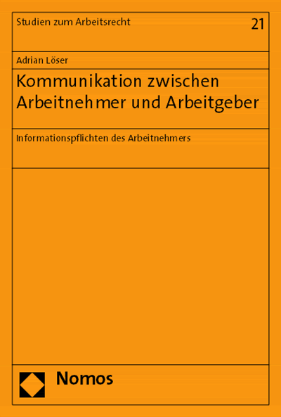 Cover of book: Kommunikation zwischen Arbeitnehmer und Arbeitgeber