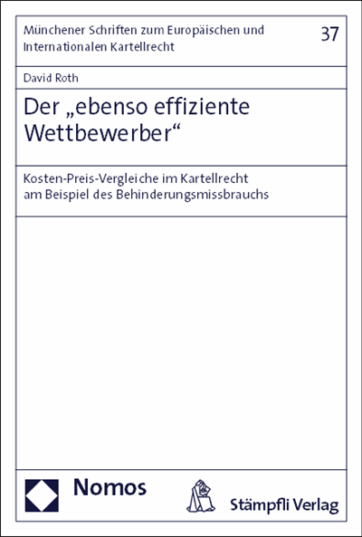 Cover des Buchs: Der "ebenso effiziente Wettbewerber"