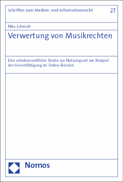 Cover of book: Verwertung von Musikrechten
