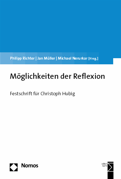 Cover des Buchs: Möglichkeiten der Reflexion