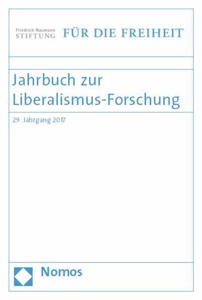 Cover of book: Jahrbuch zur Liberalismus-Forschung