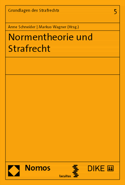 Cover of book: Normentheorie und Strafrecht