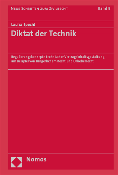 Cover of book: Diktat der Technik
