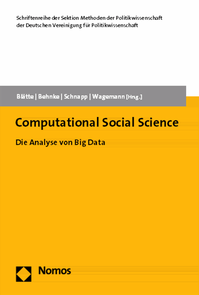 Cover des Buchs: Computational Social Science