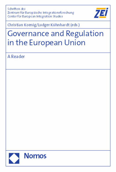 Cover des Buchs: Governance and Regulation in the European Union