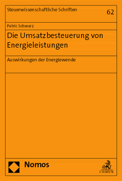 Cover des Buchs: Die Umsatzbesteuerung von Energieleistungen