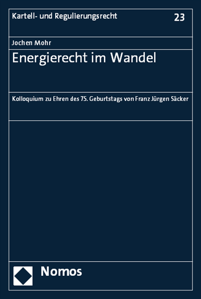Cover des Buchs: Energierecht im Wandel