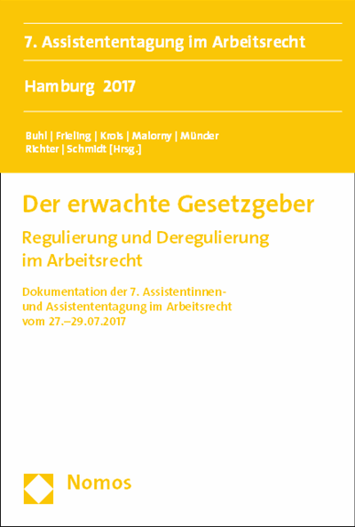 Cover of book: Der erwachte Gesetzgeber