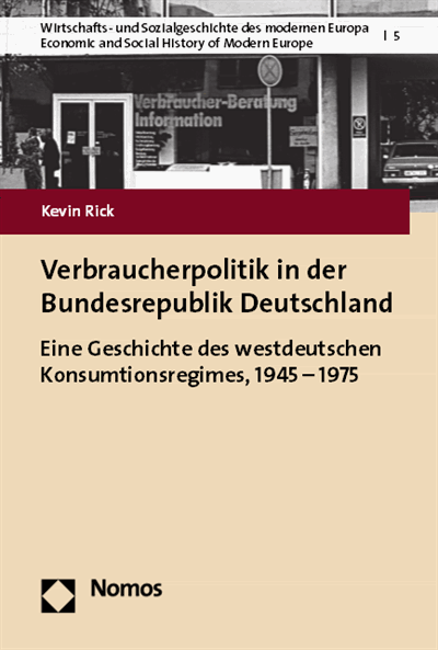 Cover of book: Verbraucherpolitik in der Bundesrepublik Deutschland