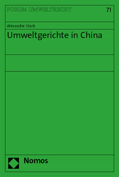 Cover des Buchs: Umweltgerichte in China