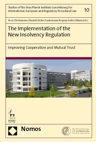 Cover des Buchs: The Implementation of the New Insolvency Regulation