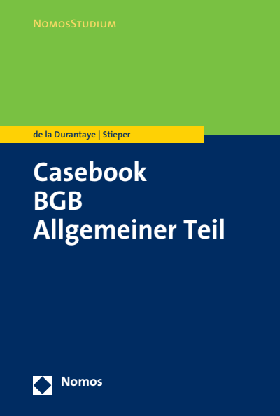 Cover des Buchs: Casebook BGB Allgemeiner Teil