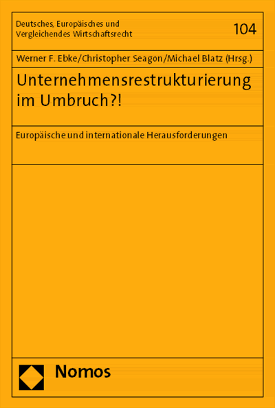 Cover of book: Unternehmensrestrukturierung im Umbruch?!