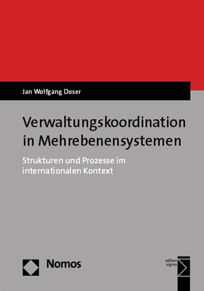 Cover des Buchs: Verwaltungskoordination in Mehrebenensystemen