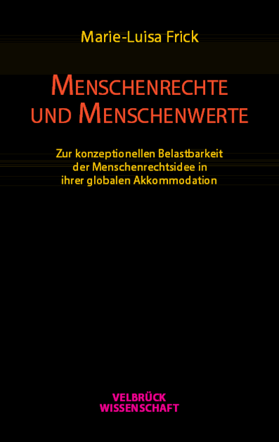 Cover of book: Menschenrechte und Menschenwerte