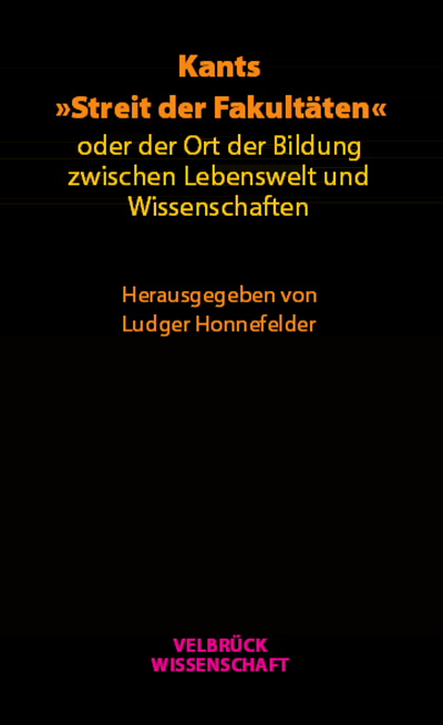 Cover of book: Kants »Streit der Fakultäten«