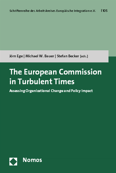 Cover of book: The European Commission in Turbulent Times