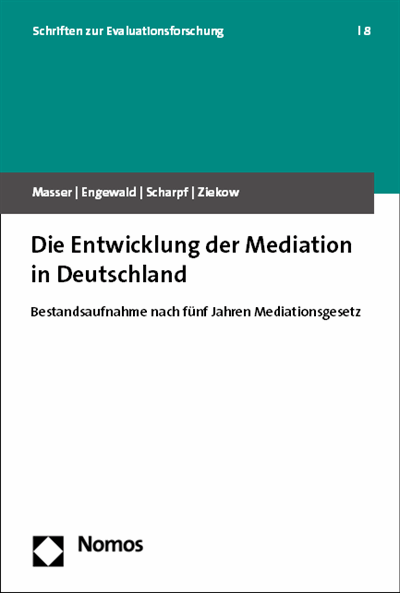 Cover des Buchs: Die Entwicklung der Mediation in Deutschland