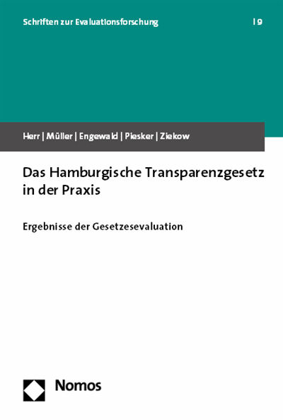 Cover des Buchs: Das Hamburgische Transparenzgesetz in der Praxis