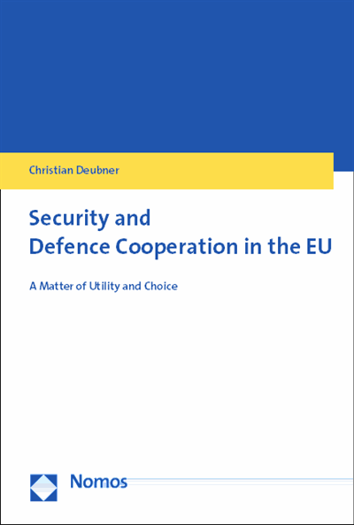 Cover of book: Security and Defence Cooperation in the EU