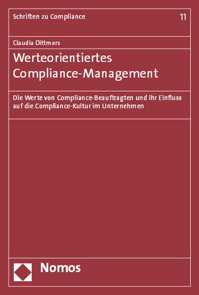 Cover des Buchs: Werteorientiertes Compliance-Management