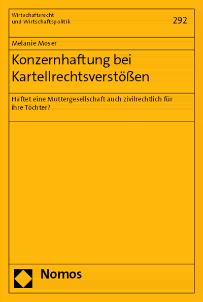 Cover des Buchs: Konzernhaftung bei Kartellrechtsverstößen