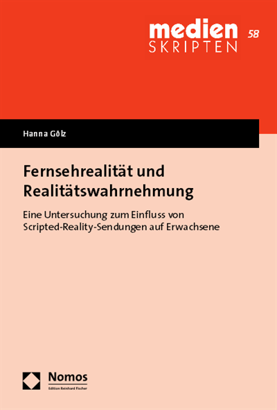 Cover of book: Fernsehrealität und Realitätswahrnehmung