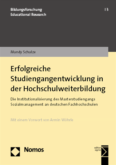 Cover of book: Erfolgreiche Studiengangentwicklung in der Hochschulweiterbildung