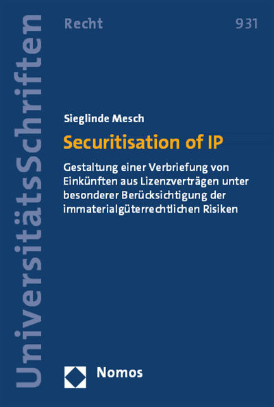 Cover des Buchs: Securitisation of IP