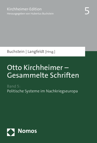 Cover of book: Otto Kirchheimer - Gesammelte Schriften