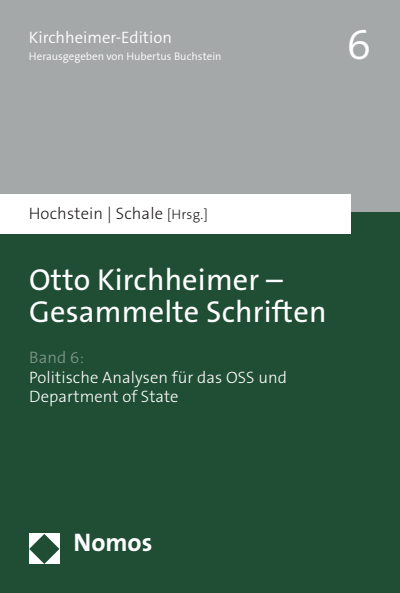 Cover of book: Otto Kirchheimer - Gesammelte Schriften