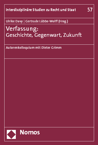 Cover des Buchs: Verfassung: Geschichte, Gegenwart, Zukunft