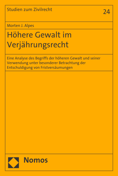Cover of book: Höhere Gewalt im Verjährungsrecht