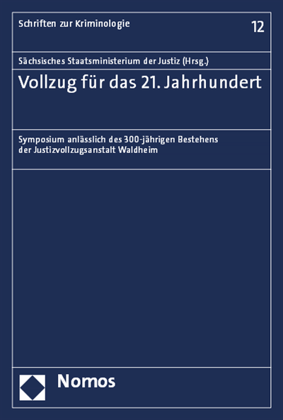 Cover des Buchs: Vollzug für das 21. Jahrhundert