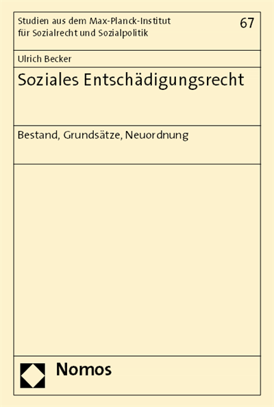 Cover of book: Soziales Entschädigungsrecht 