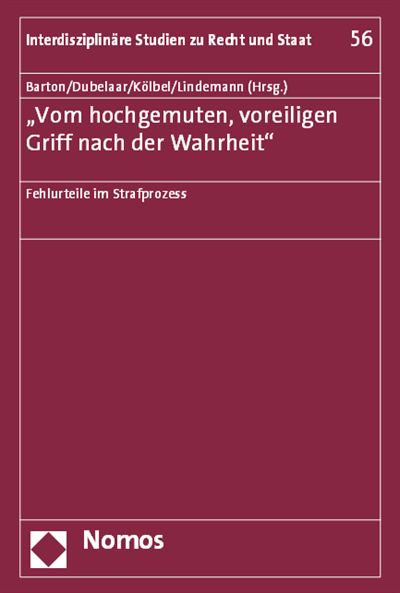 Cover des Buchs: 'Vom hochgemuten, voreiligen Griff nach der Wahrheit'