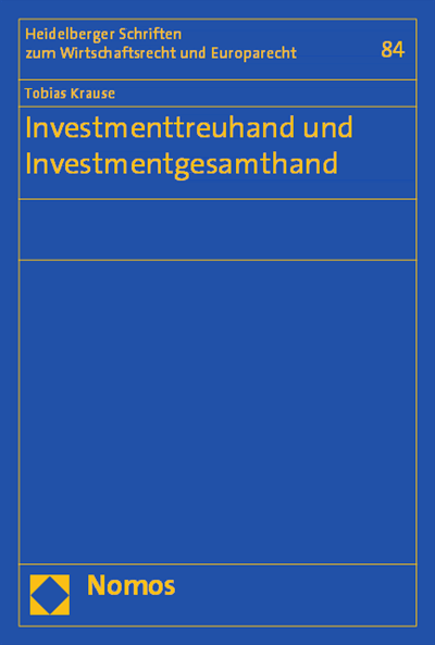 Cover des Buchs: Investmenttreuhand und Investmentgesamthand