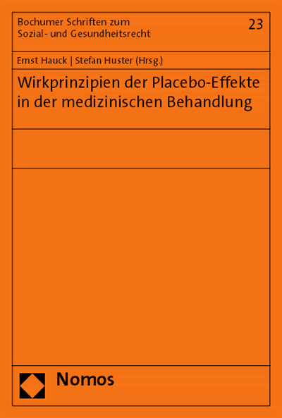 Cover of book: Wirkprinzipien der Placebo-Effekte in der medizinischen Behandlung