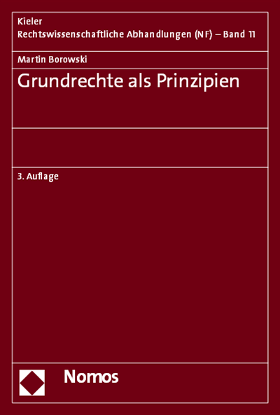 Cover of book: Grundrechte als Prinzipien