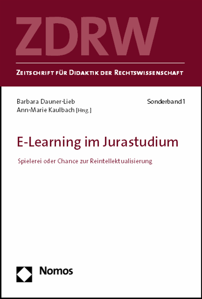 Cover of book: E-Learning im Jurastudium