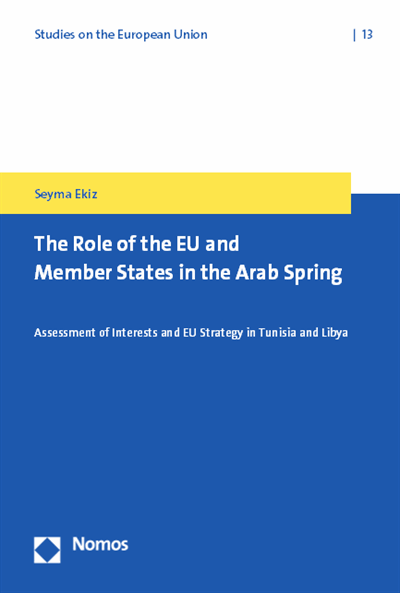 Cover of book: The Role of the EU and Member States in the Arab Spring
