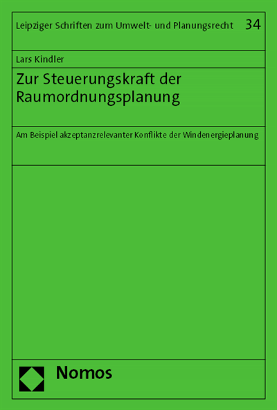 Cover des Buchs: Zur Steuerungskraft der Raumordnungsplanung