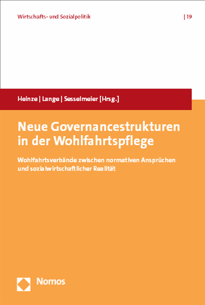 Cover of book: Neue Governancestrukturen in der Wohlfahrtspflege