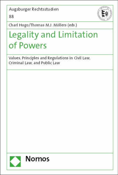 Cover of book: Legality and Limitation of Powers