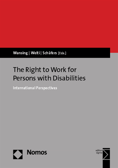 Cover des Buchs: The Right to Work for Persons with Disabilities