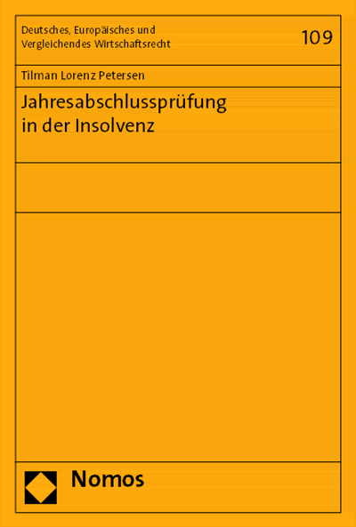 Cover of book: Jahresabschlussprüfung in der Insolvenz